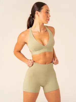 Prime Sports Bra - Olive Chest Support