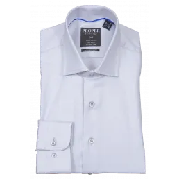 Proper Contemporary Fit Regular Cuff Pure Cotton Wrinkle Free Shirt - P205ET0R - Gray Comfort slim