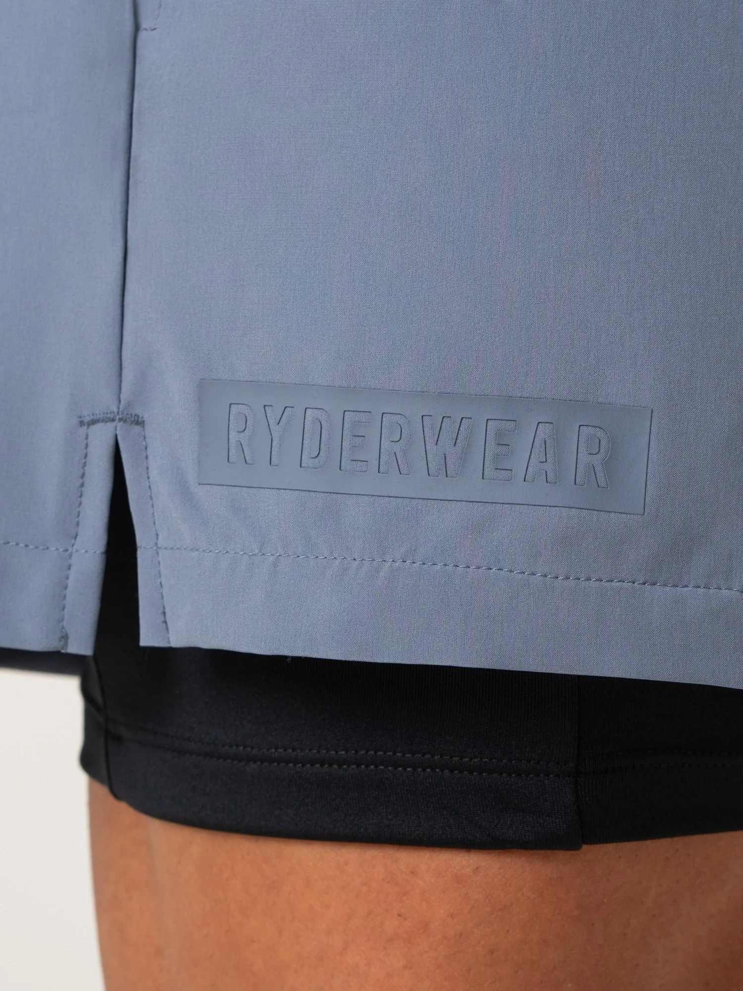 Pursuit 2 In 1 Training Shorts - Denim Blue fast drying