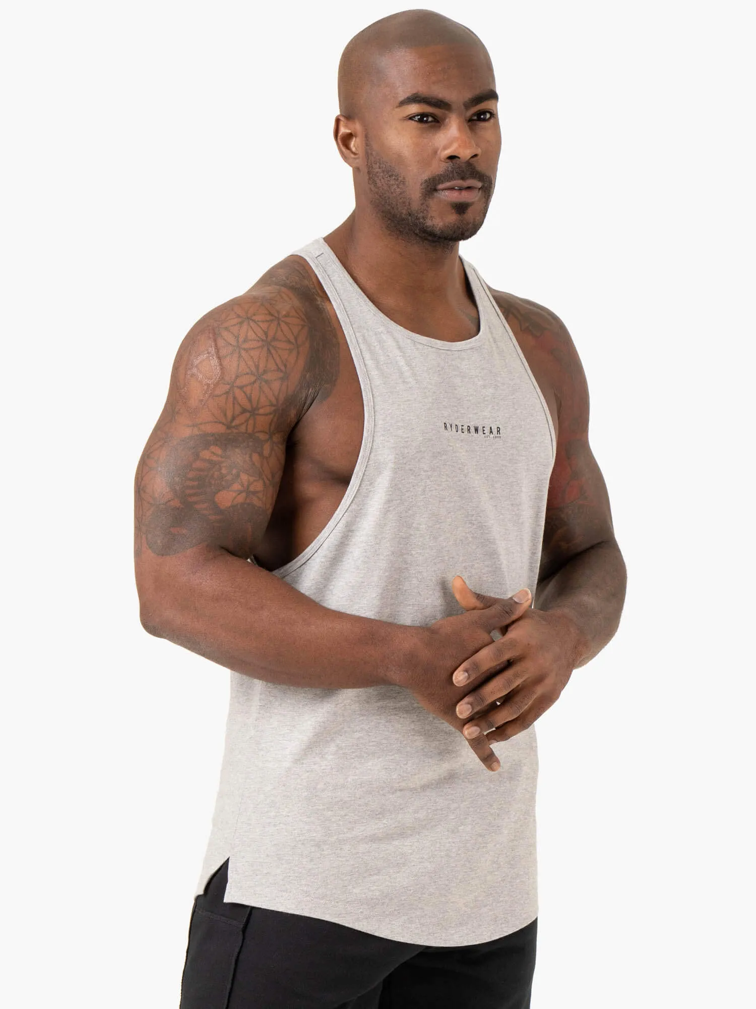 Pursuit Baller Tank - Light Grey Marl urban fashion