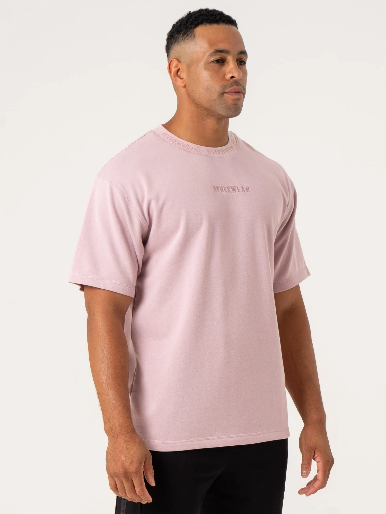 Pursuit Fleece T-Shirt - Cinder vintage look