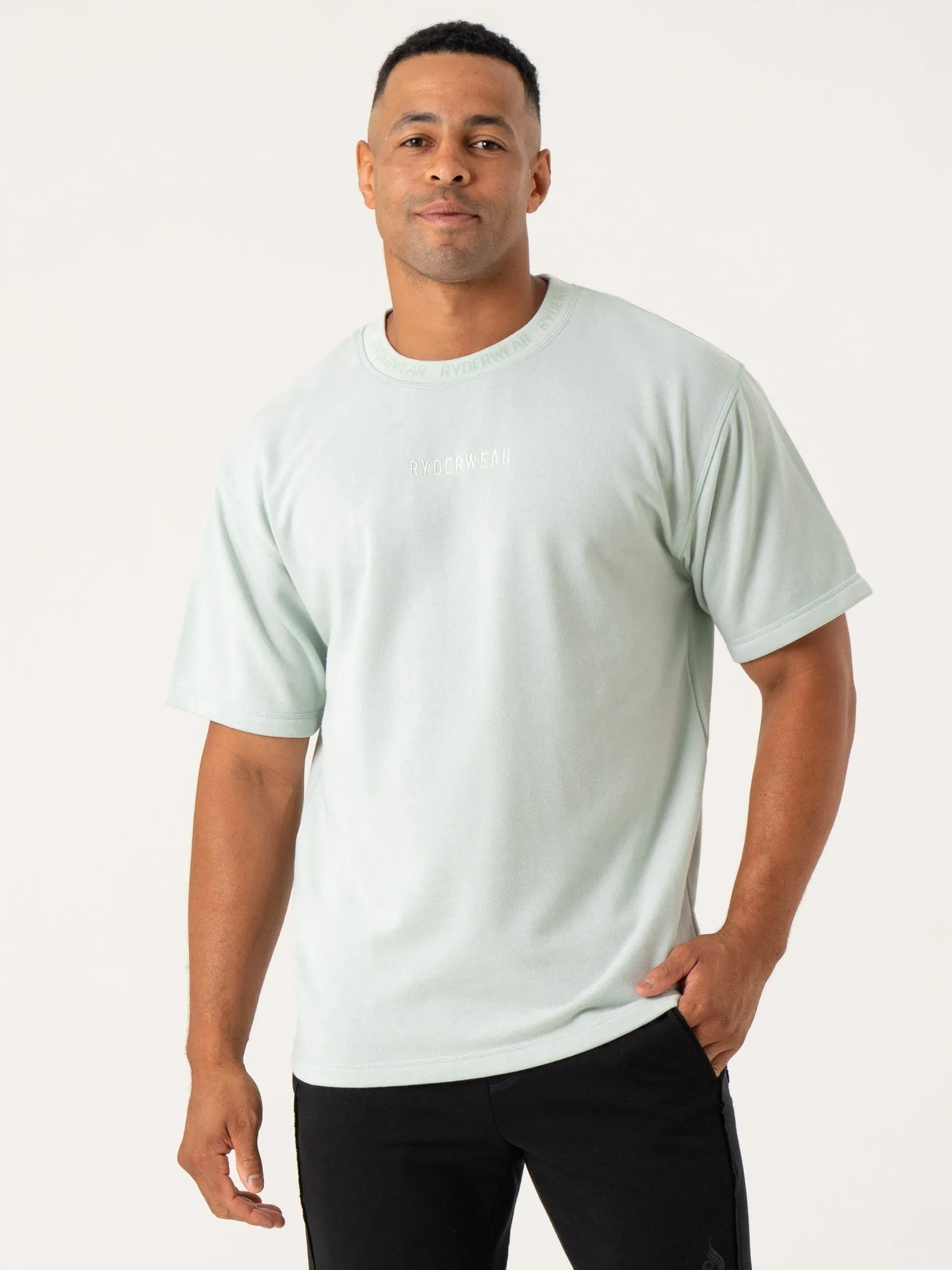 Pursuit Fleece T-Shirt - Spearmint casual fashion