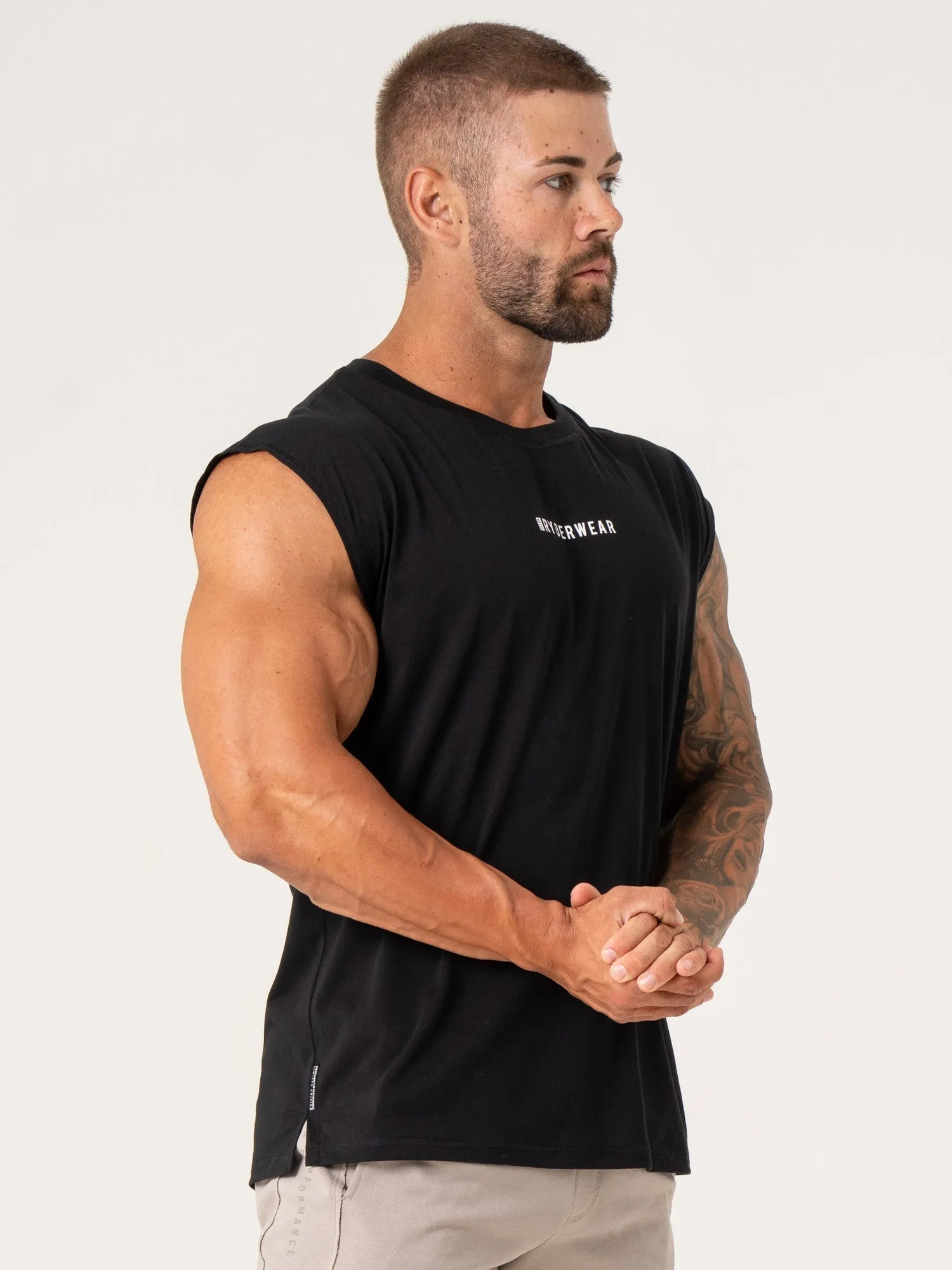 Pursuit Muscle Tank - Black trendy mix