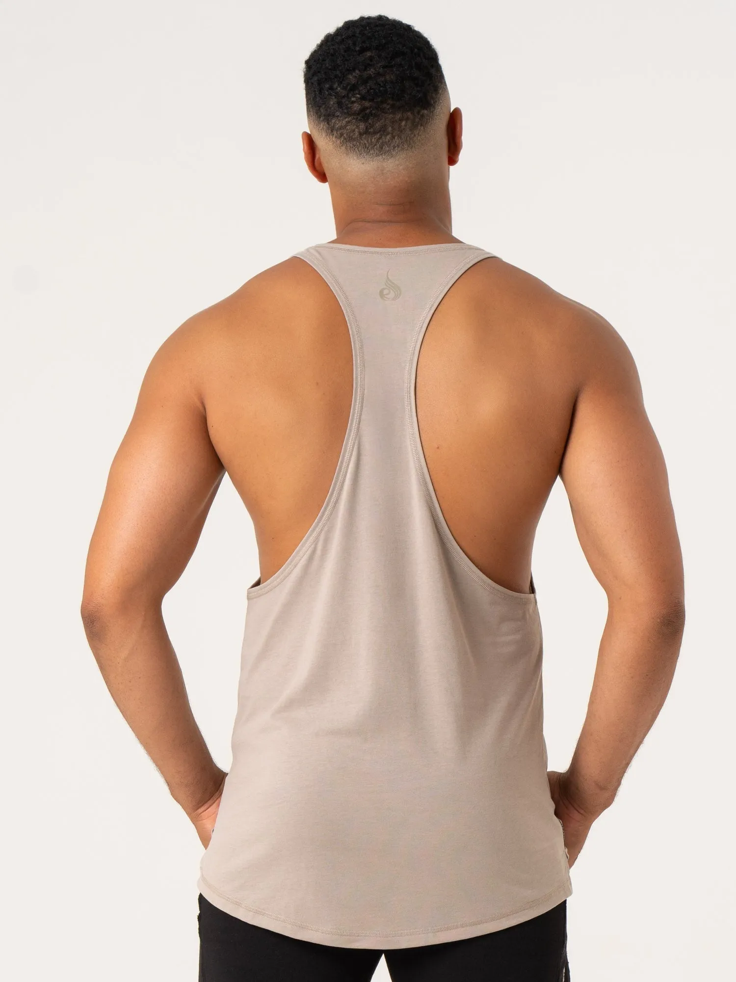 Pursuit Stringer - Taupe elastic fabric