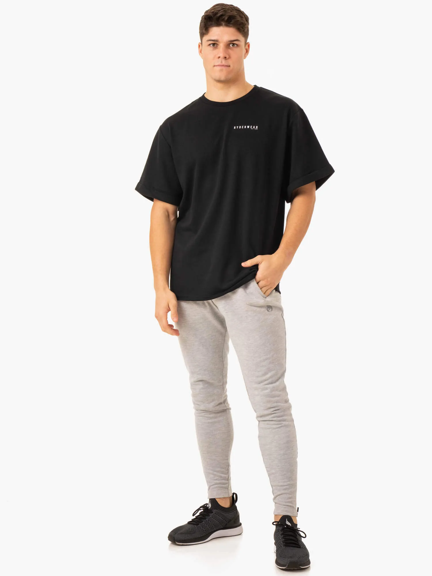 Pursuit Track Pants - Light Grey Marl Quick Dry Tech