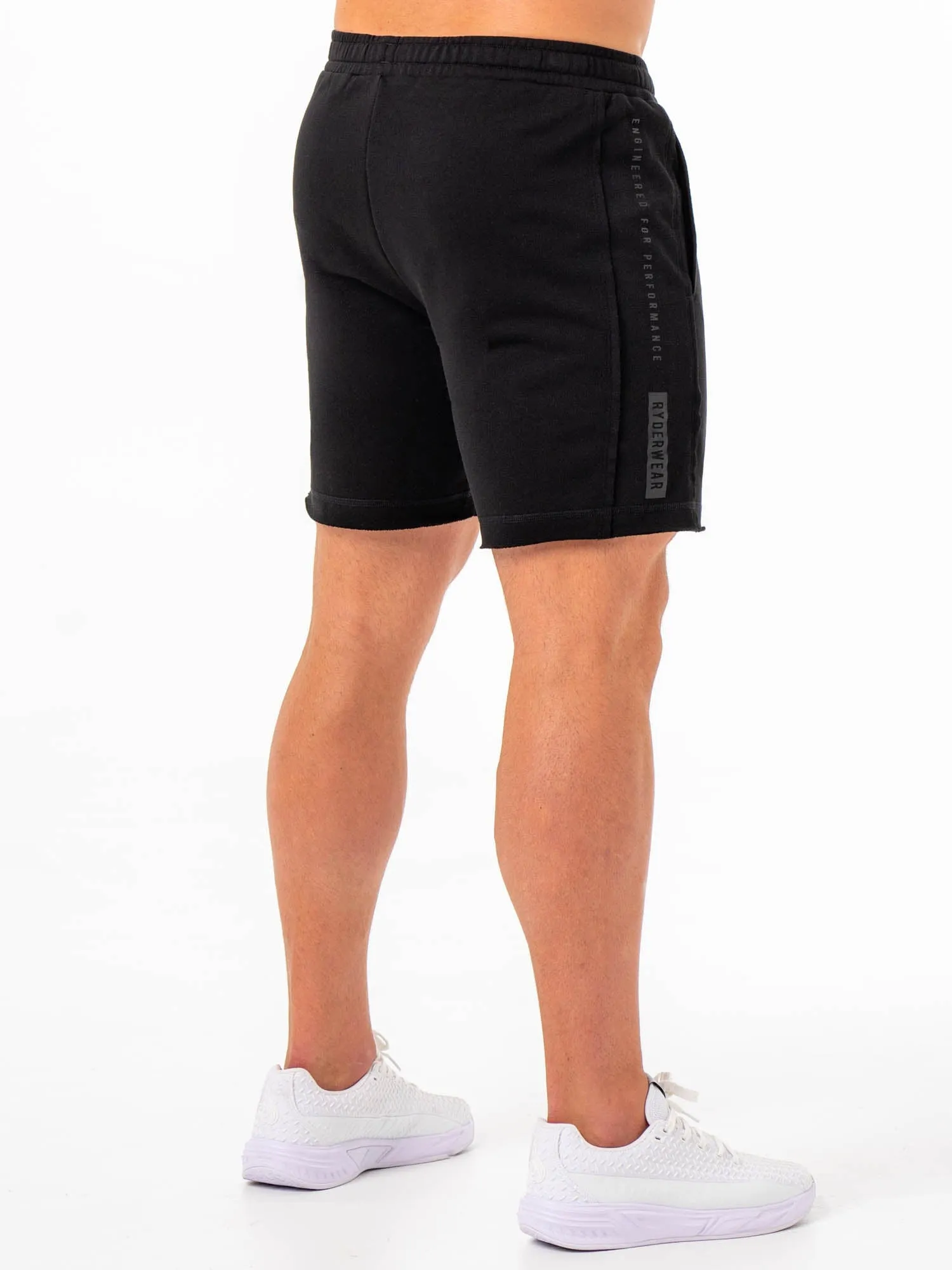Pursuit Track Shorts - Black layered clothing