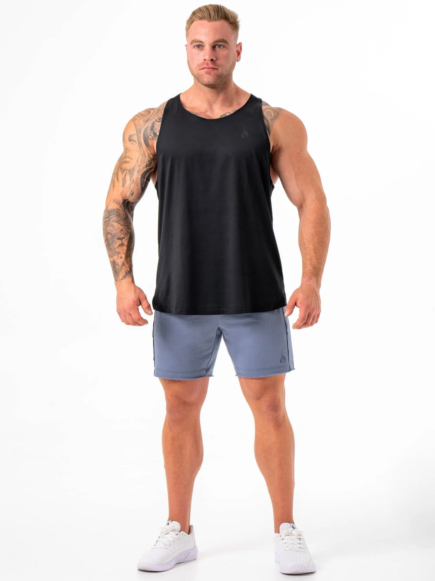 Pursuit Track Shorts - Denim Blue energy wear