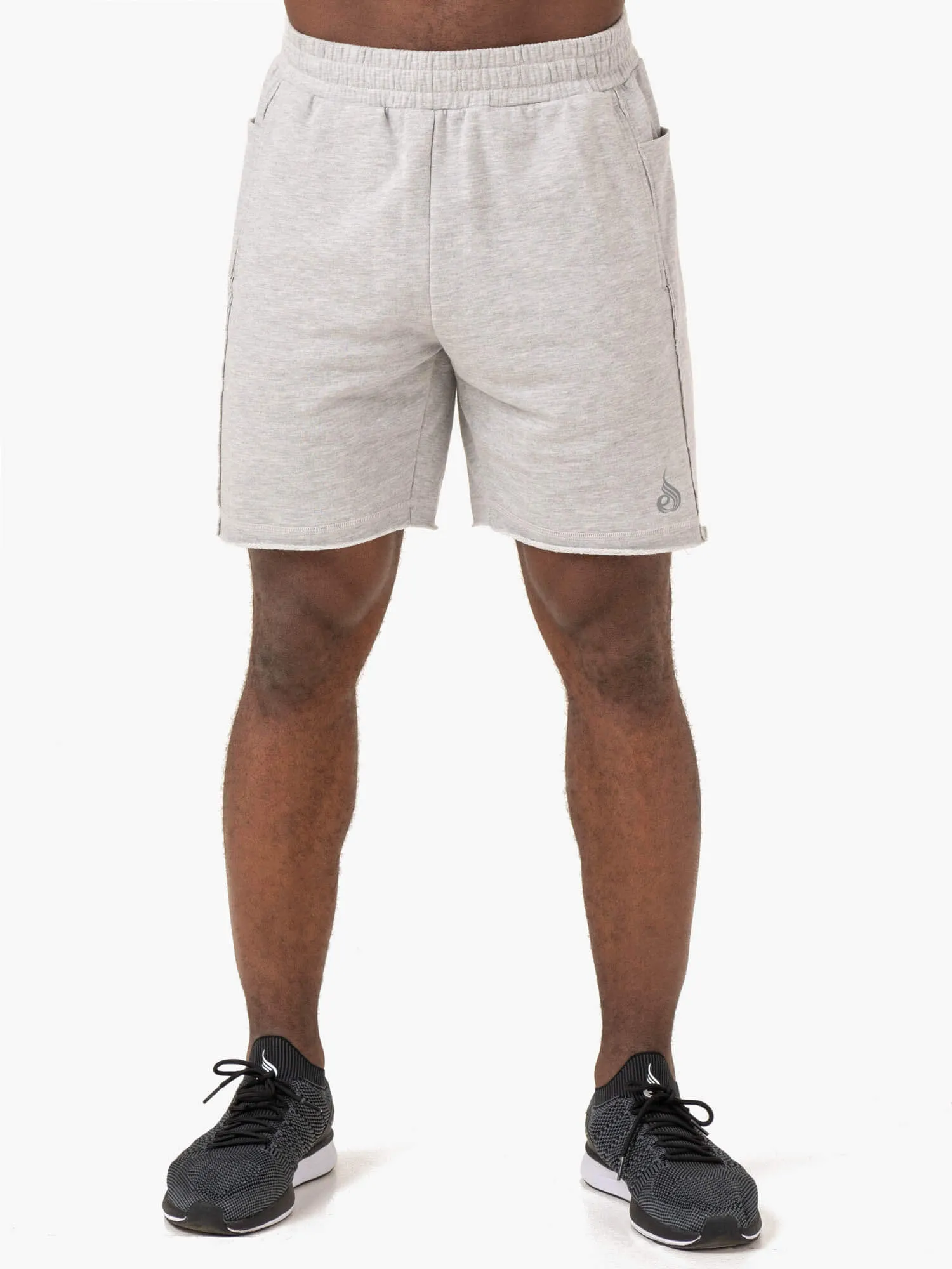 Pursuit Track Shorts - Light Grey Marl anti-odor