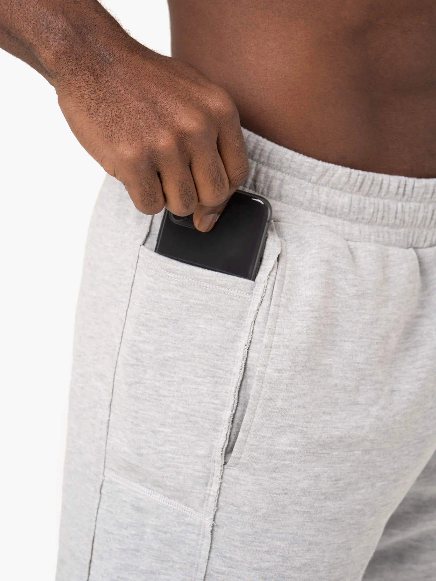 Pursuit Track Shorts - Light Grey Marl sport recovery