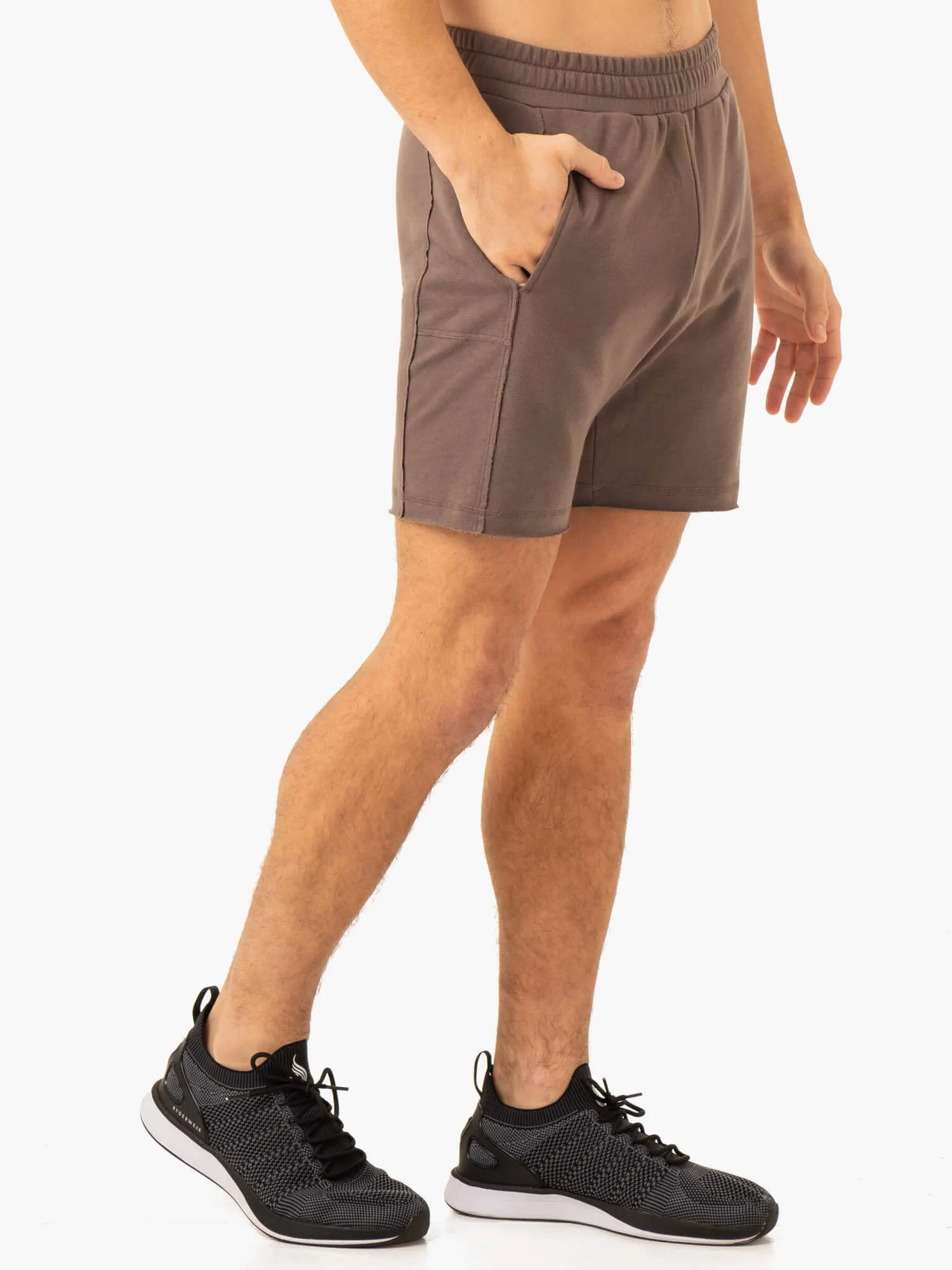Pursuit Track Shorts - Taupe quick dry