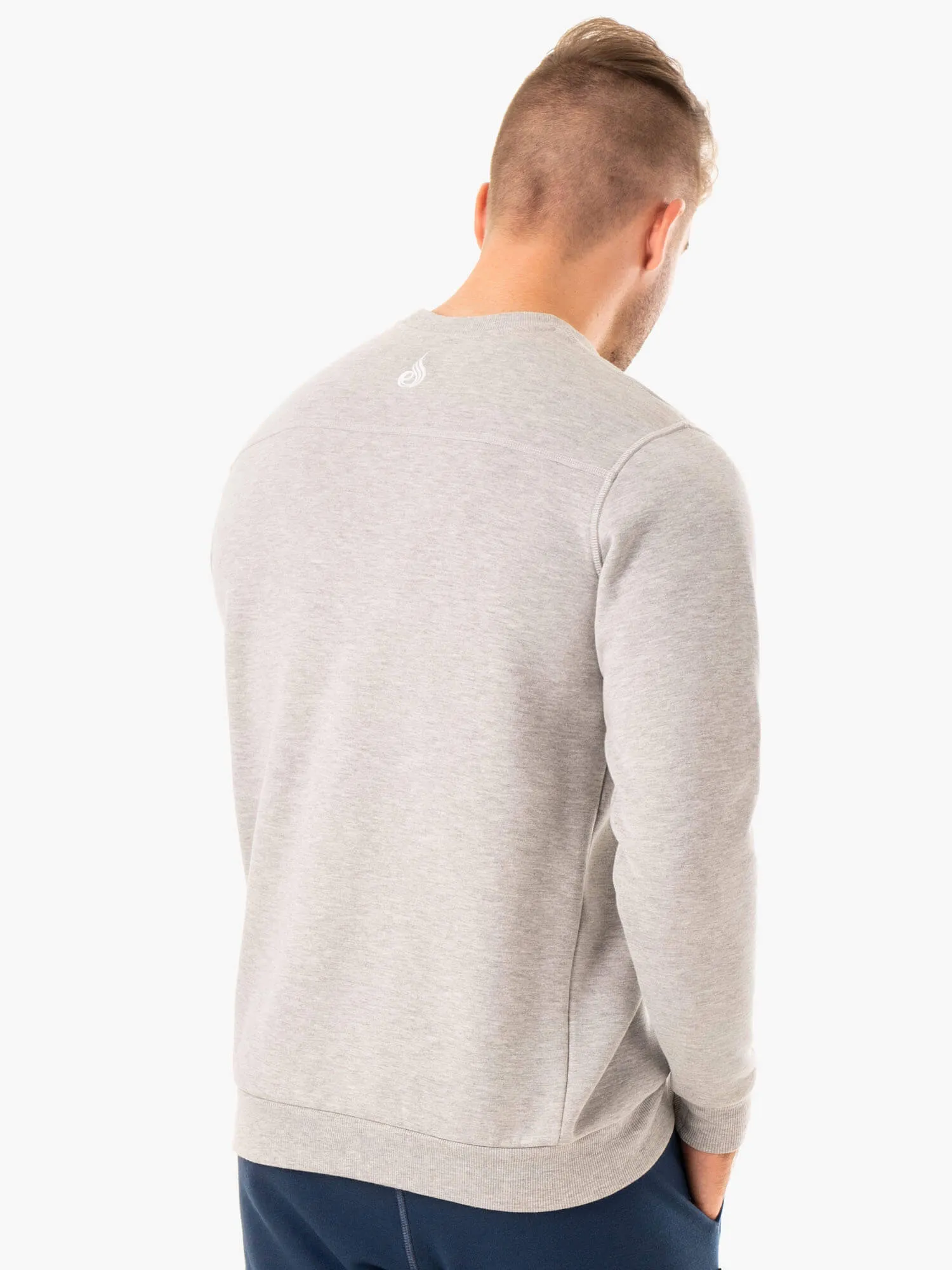 Recharge Pullover - Grey Marl travel fit