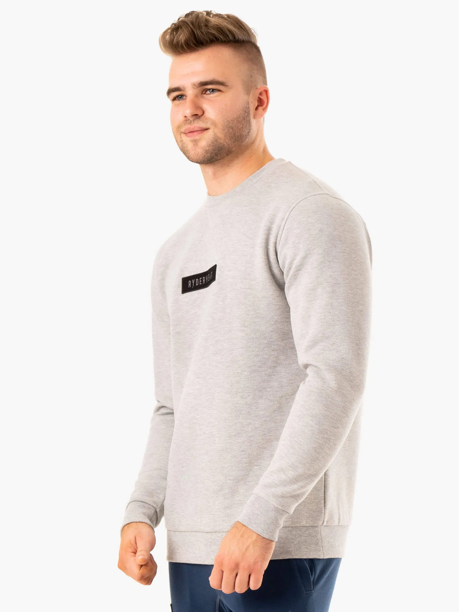 Recharge Pullover - Grey Marl soft cotton blend