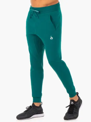 Recharge Tapered Track Pant - Teal Stretch Fabric