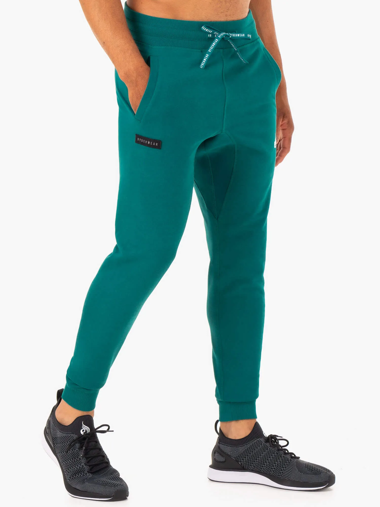 Recharge Tapered Track Pant - Teal Moisture Wicking
