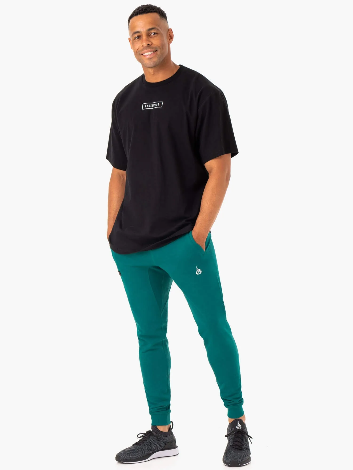Recharge Tapered Track Pant - Teal Soft Fleece