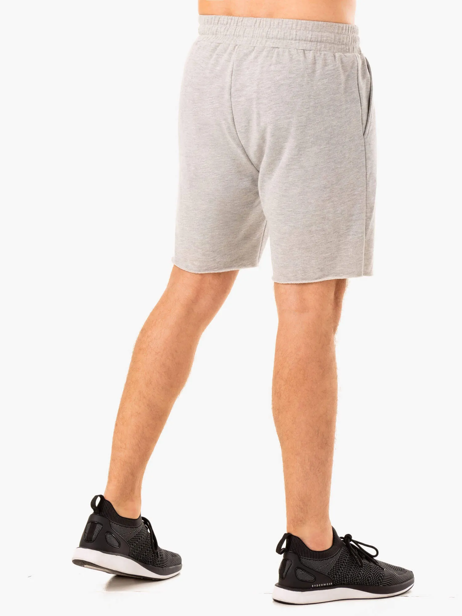 Recharge Track Gym Short - Grey Marl sweat resistant