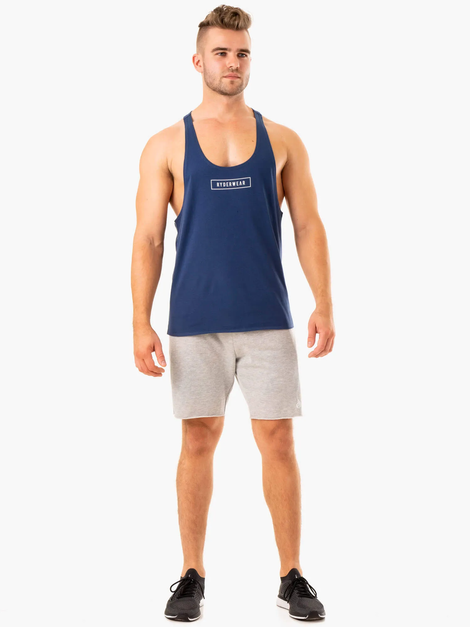 Recharge Track Gym Short - Grey Marl performance boost