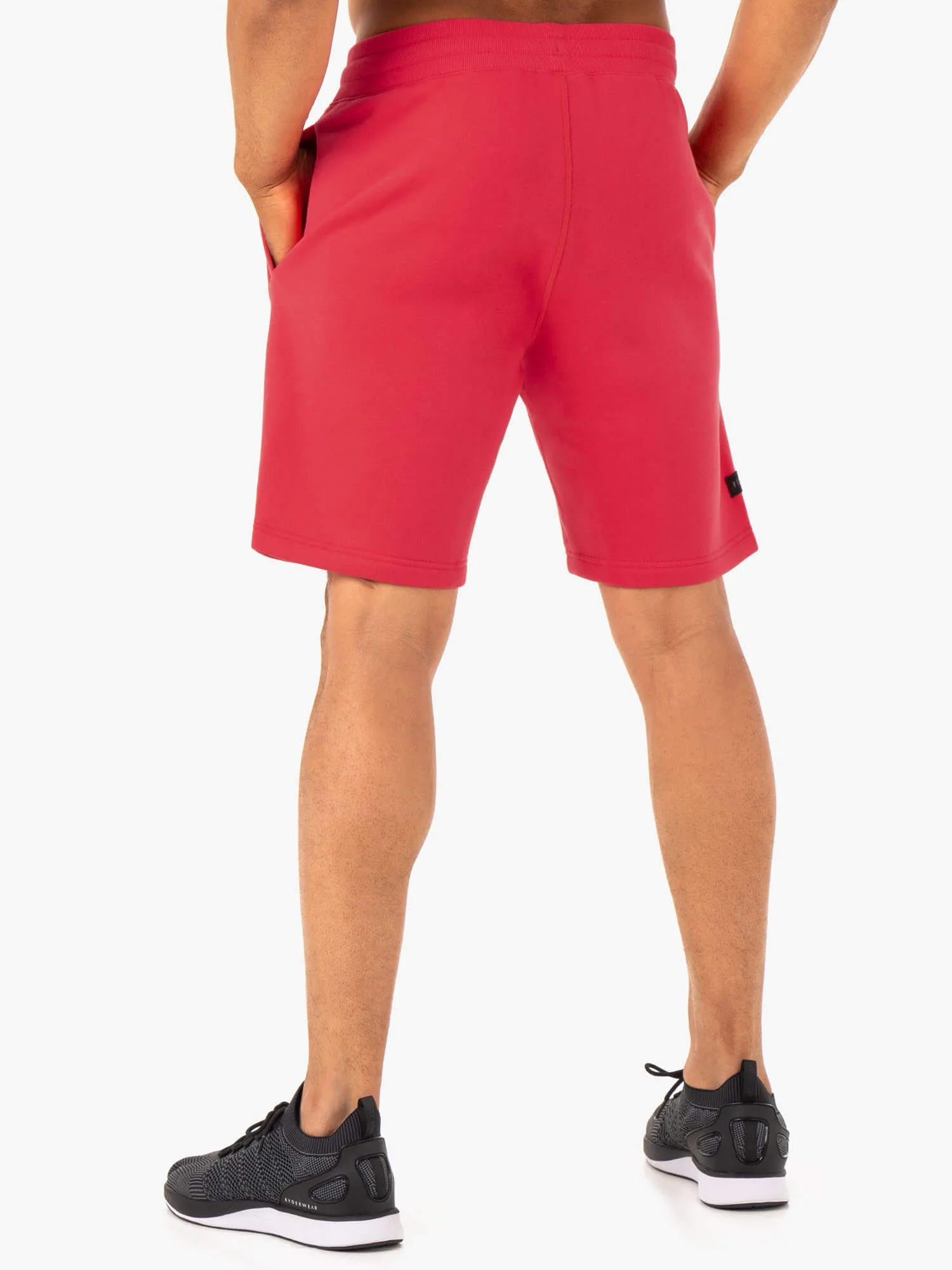 Recharge Track Short - Red high stretch