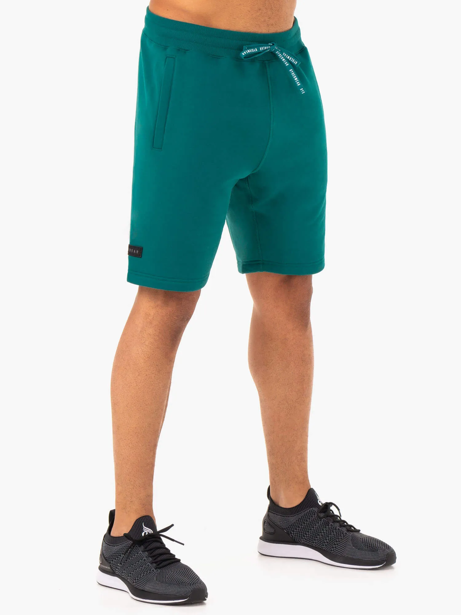 Recharge Track Short - Teal gym clothing