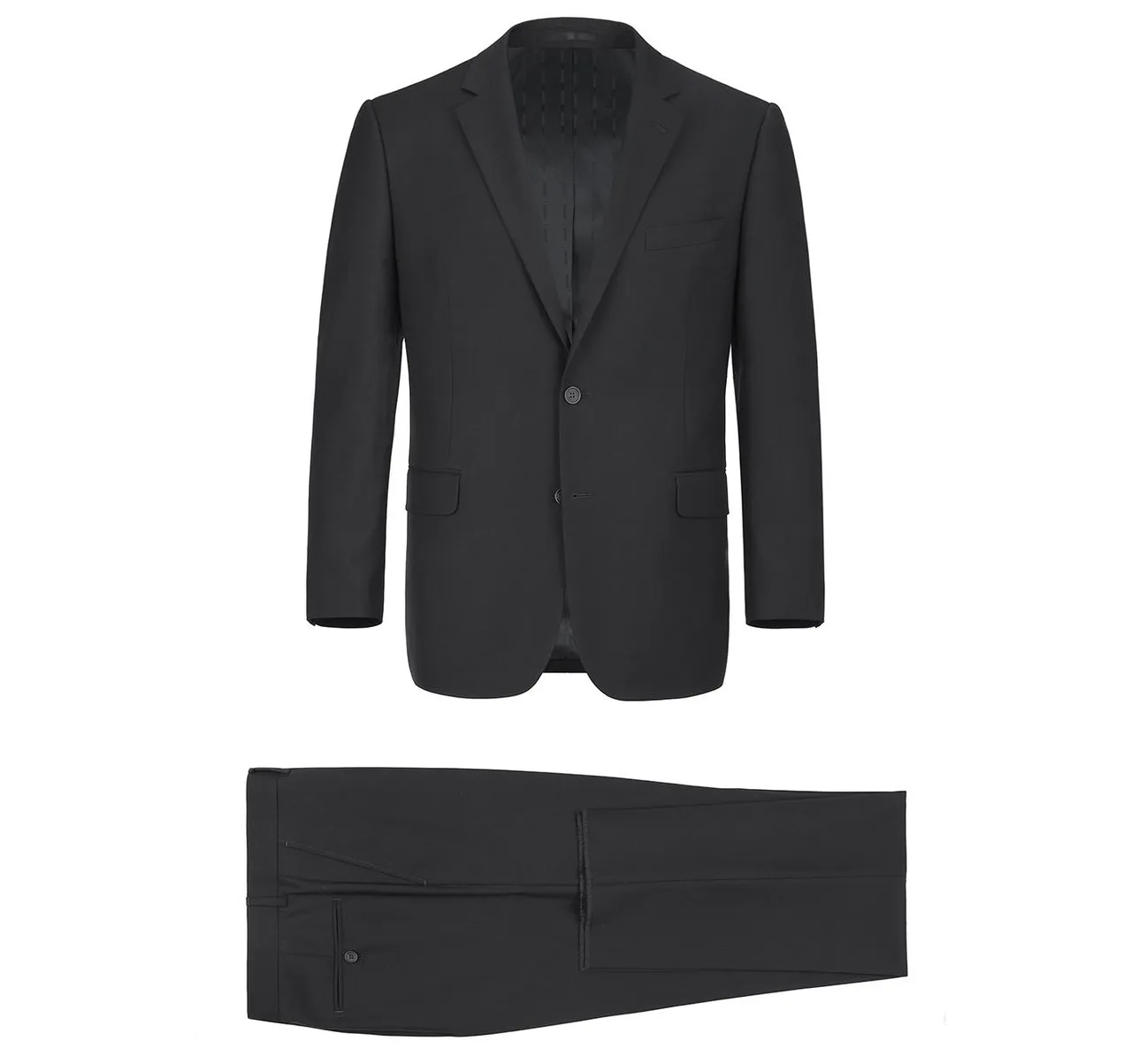 Renoir 201-1 Men's 2-Piece Single Breasted Notch Lapel Modern Fit Suit formal dress