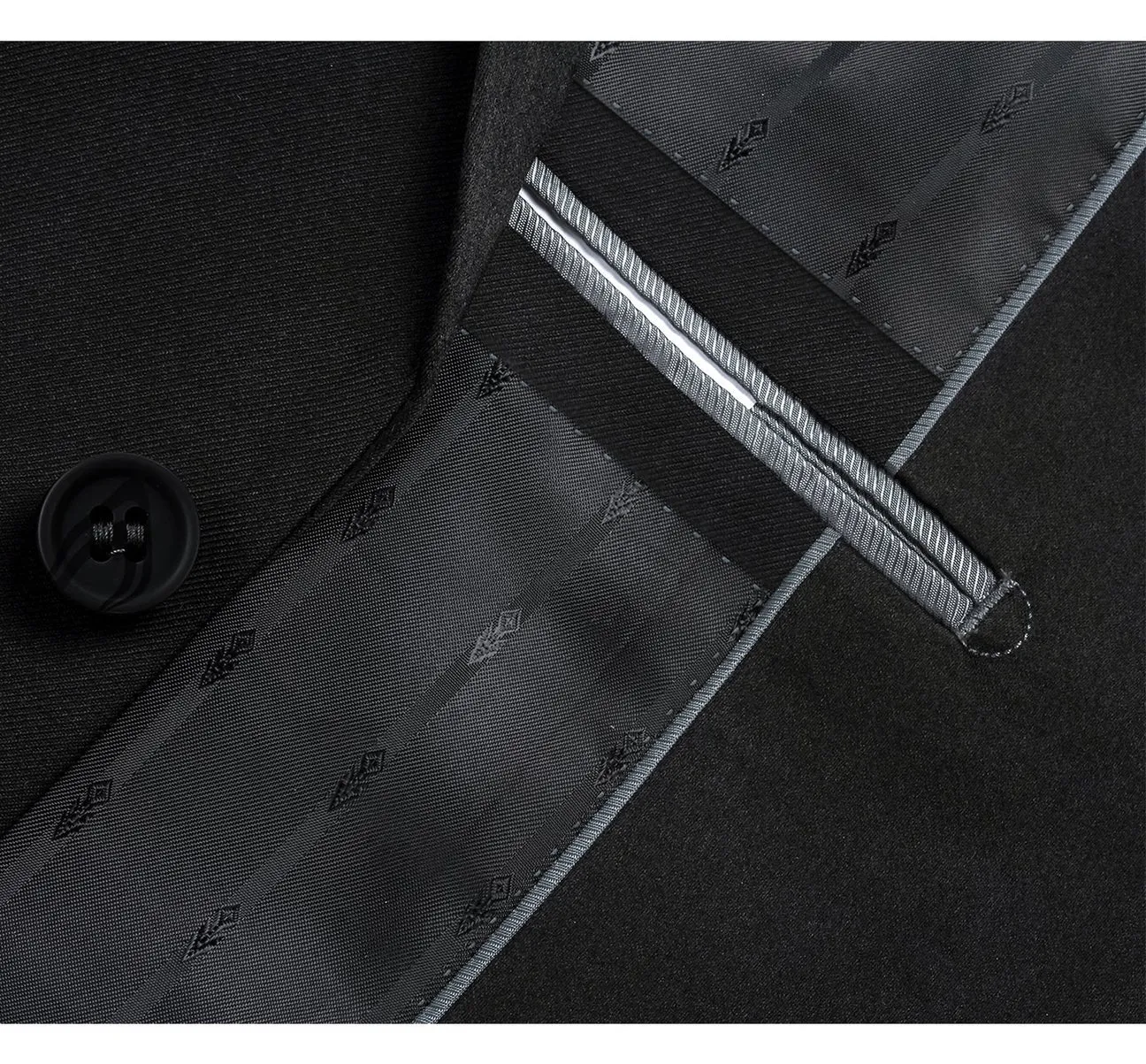 Renoir 201-1 Men's 2-Piece Single Breasted Notch Lapel Modern Fit Suit clean lines