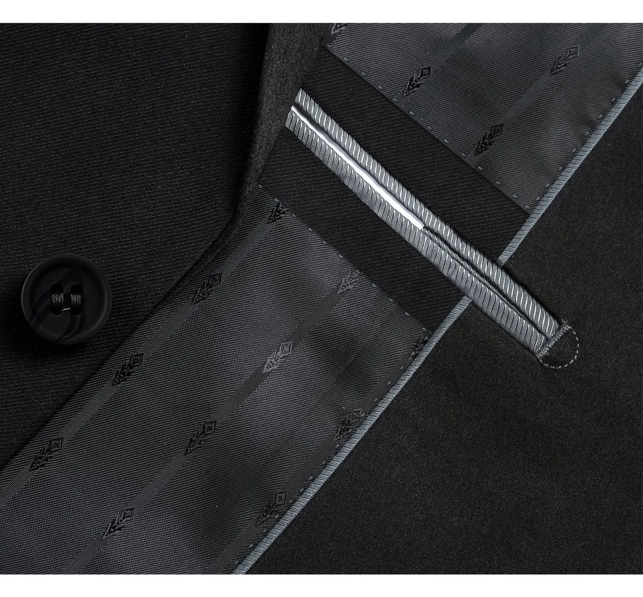 Renoir 201-1 Men's 2-Piece Single Breasted Notch Lapel Slim Fit Suit festive attire