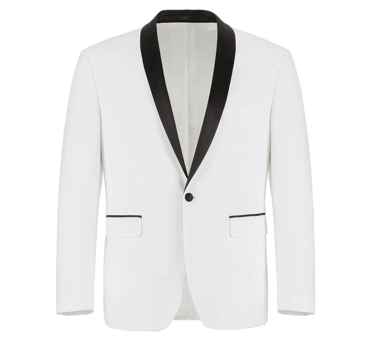 Renoir 201-16 Men's Slim Fit 2-Piece Shawl Lapel Slim Fit Tuxedo Suit fashion choice