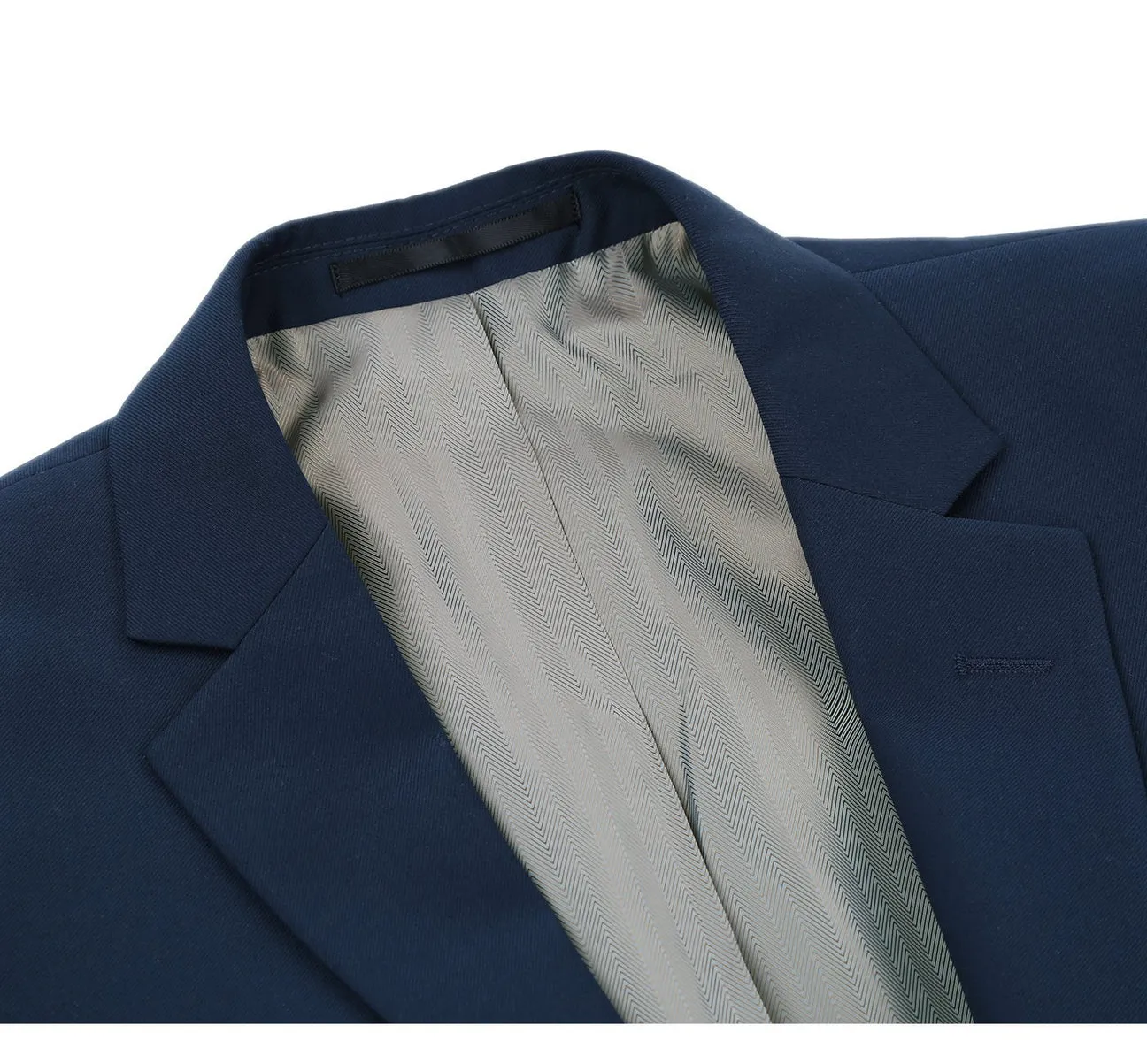 Renoir 201-19 Men's 2-Piece Single Breasted Notch Lapel Modern Fit Suit iconic style