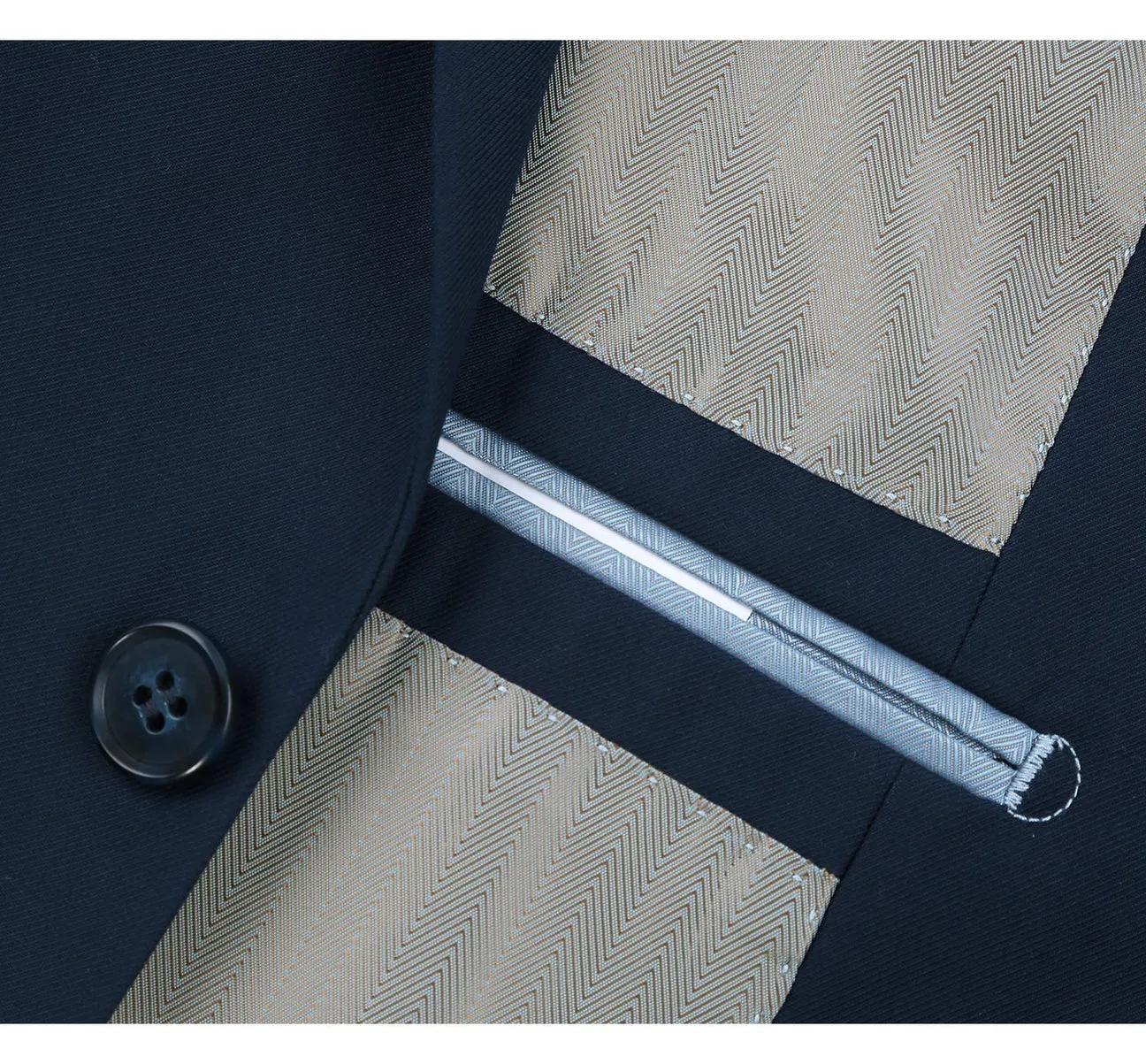 Renoir 201-19 Men's 2-Piece Single Breasted Notch Lapel Modern Fit Suit party attire