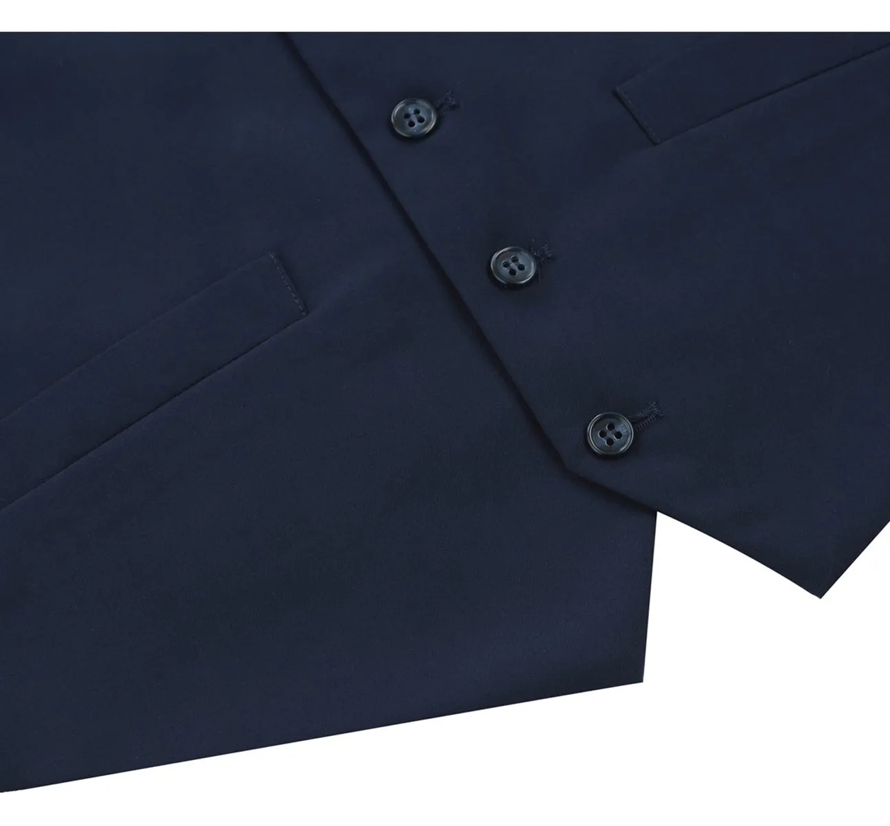 Renoir 201-19 Men's Classic Fit Suit Separate Vest - Navy Charm Add