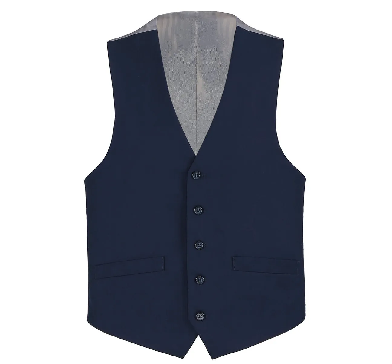 Renoir 201-19 Men's Classic Fit Suit Separate Vest - Navy Winter Warm