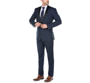 Renoir 201-19 Men's Slim Fit 2-Piece Shawl Lapel Slim Fit Tuxedo Suit business look