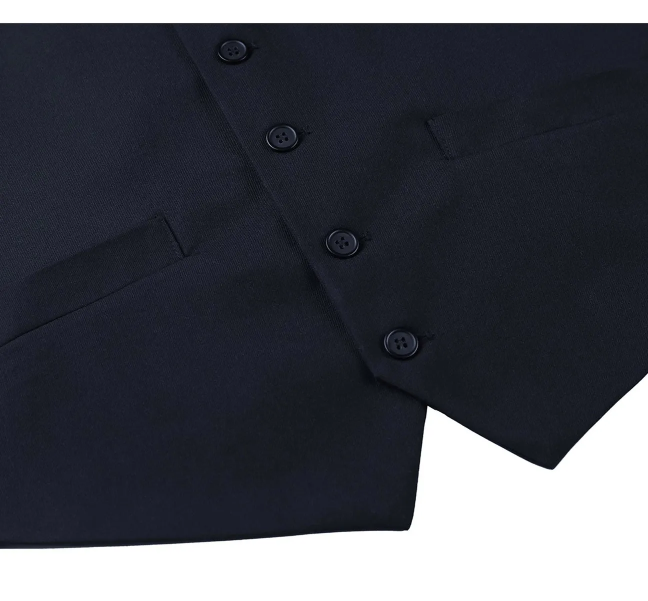 Renoir 201-2 Men's Classic Fit Suit Separate Vest - Navy Premium Tailoring