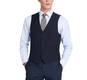 Renoir 201-2 Men's Classic Fit Suit Separate Vest - Navy Elegant Women