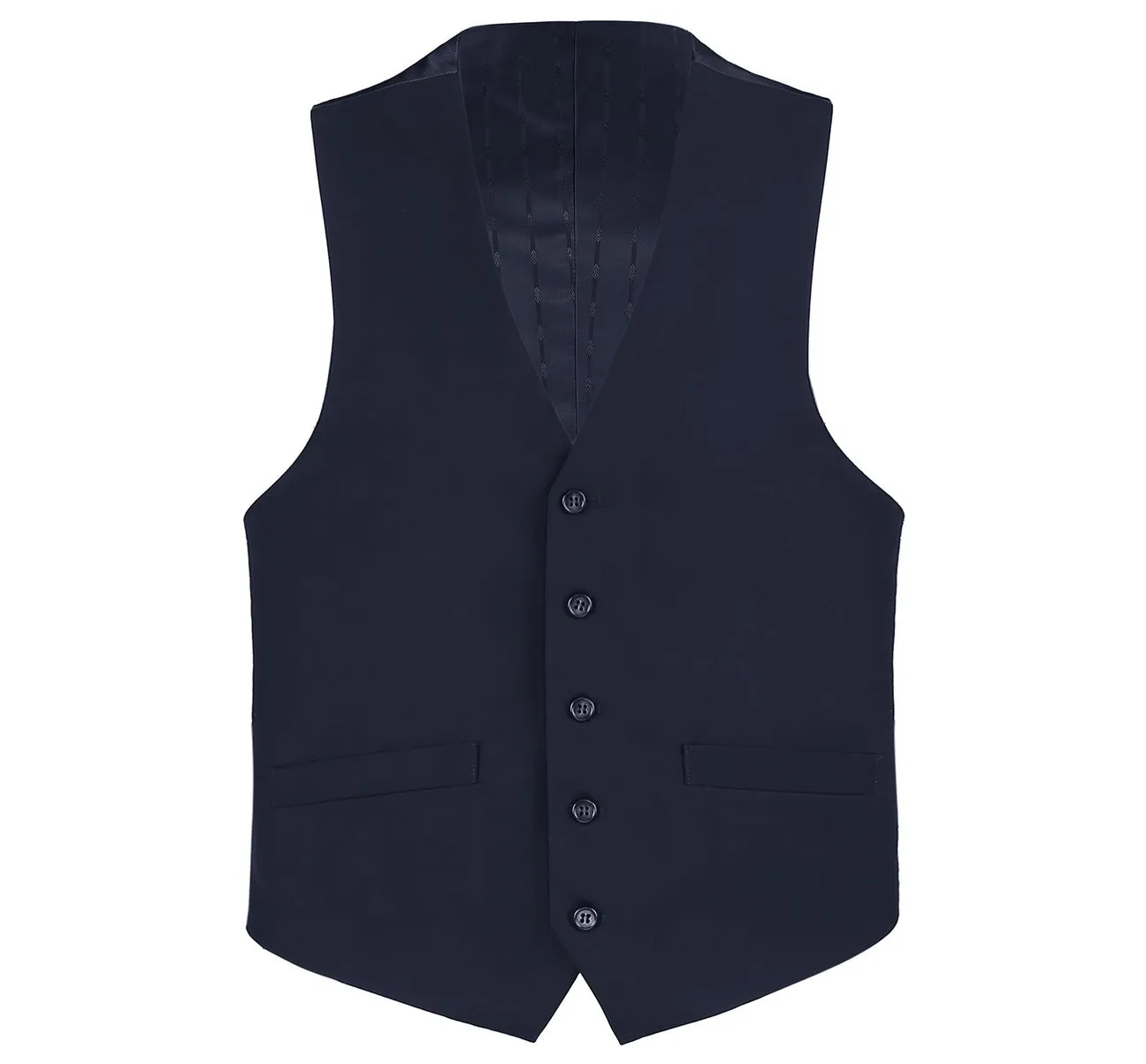 Renoir 201-2 Men's Classic Fit Suit Separate Vest - Navy Simple Elegance