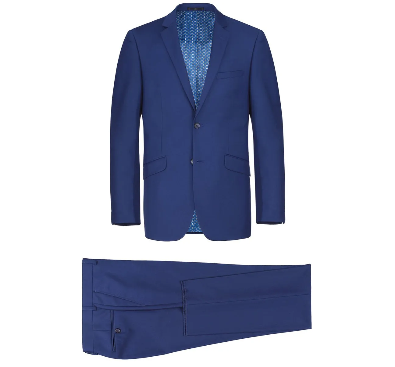 Renoir 201-20 Men's 2-Piece Single Breasted Notch Lapel Slim Fit Suit polished outfit