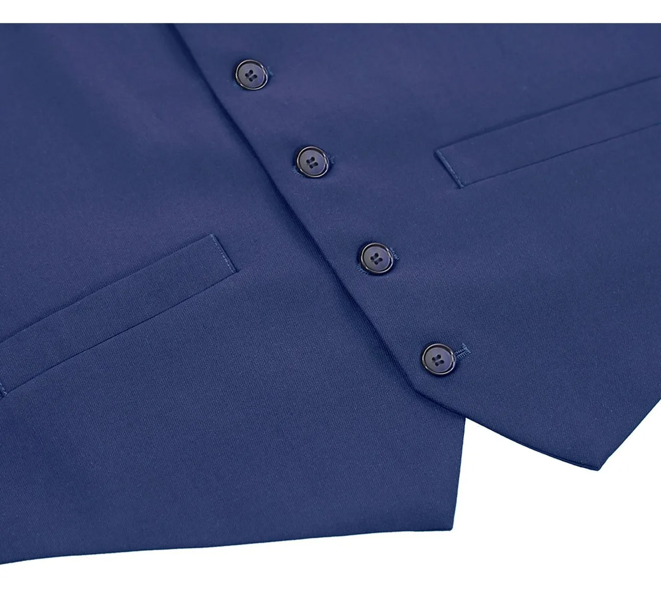 Renoir 201-20 Men's Classic Fit Suit Separate Vest - Royal Blue Young Trend