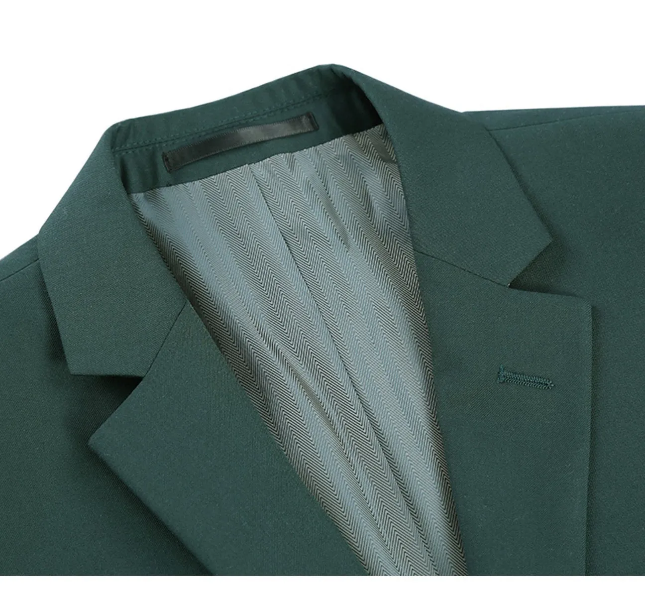 Renoir 201-9 Men's 2-Piece Single Breasted Notch Lapel Slim Fit Suit elegant look