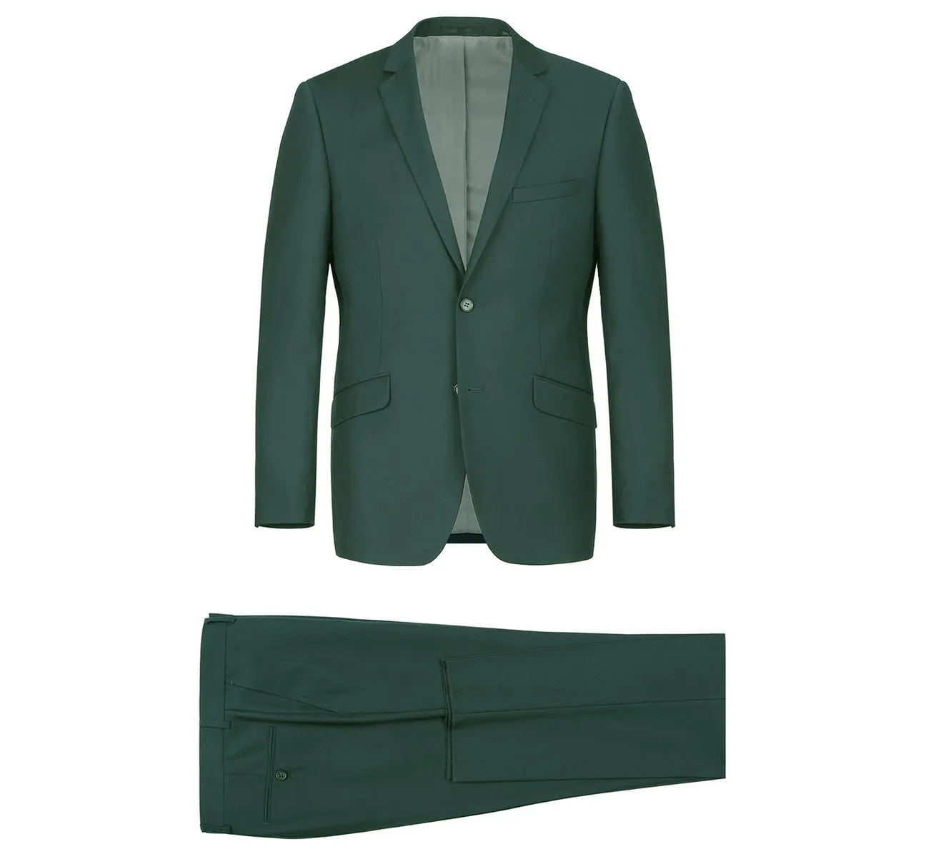 Renoir 201-9 Men's 2-Piece Single Breasted Notch Lapel Slim Fit Suit formal gathering outfit