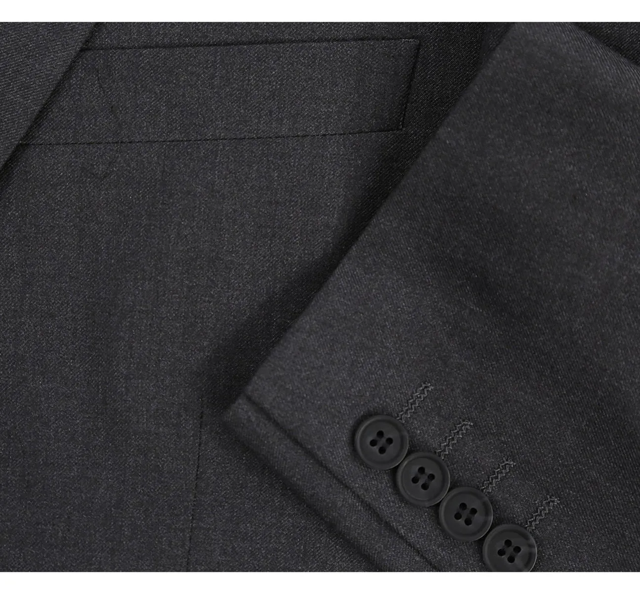 Renoir 202-1 Men's 2-Piece Single Breasted Notch Lapel Slim Fit Suit premium tailoring collection