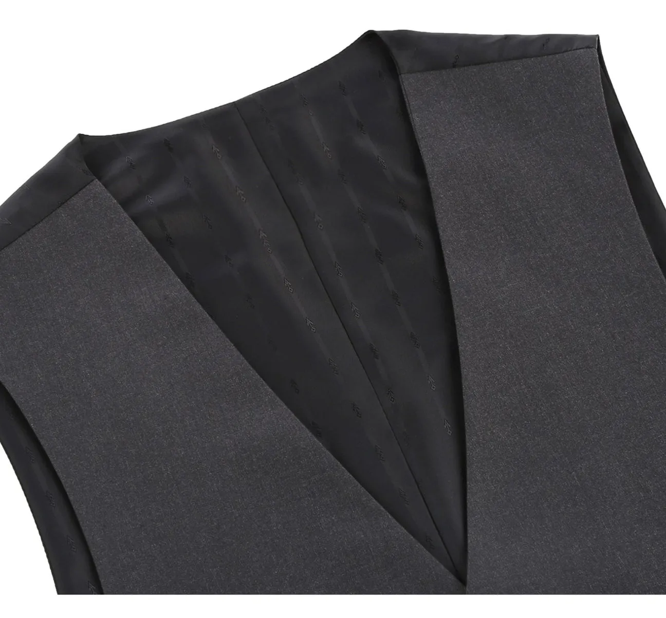 Renoir 202-1 Men's Classic Fit Suit Separate Vest - Charcoal Leisure Time