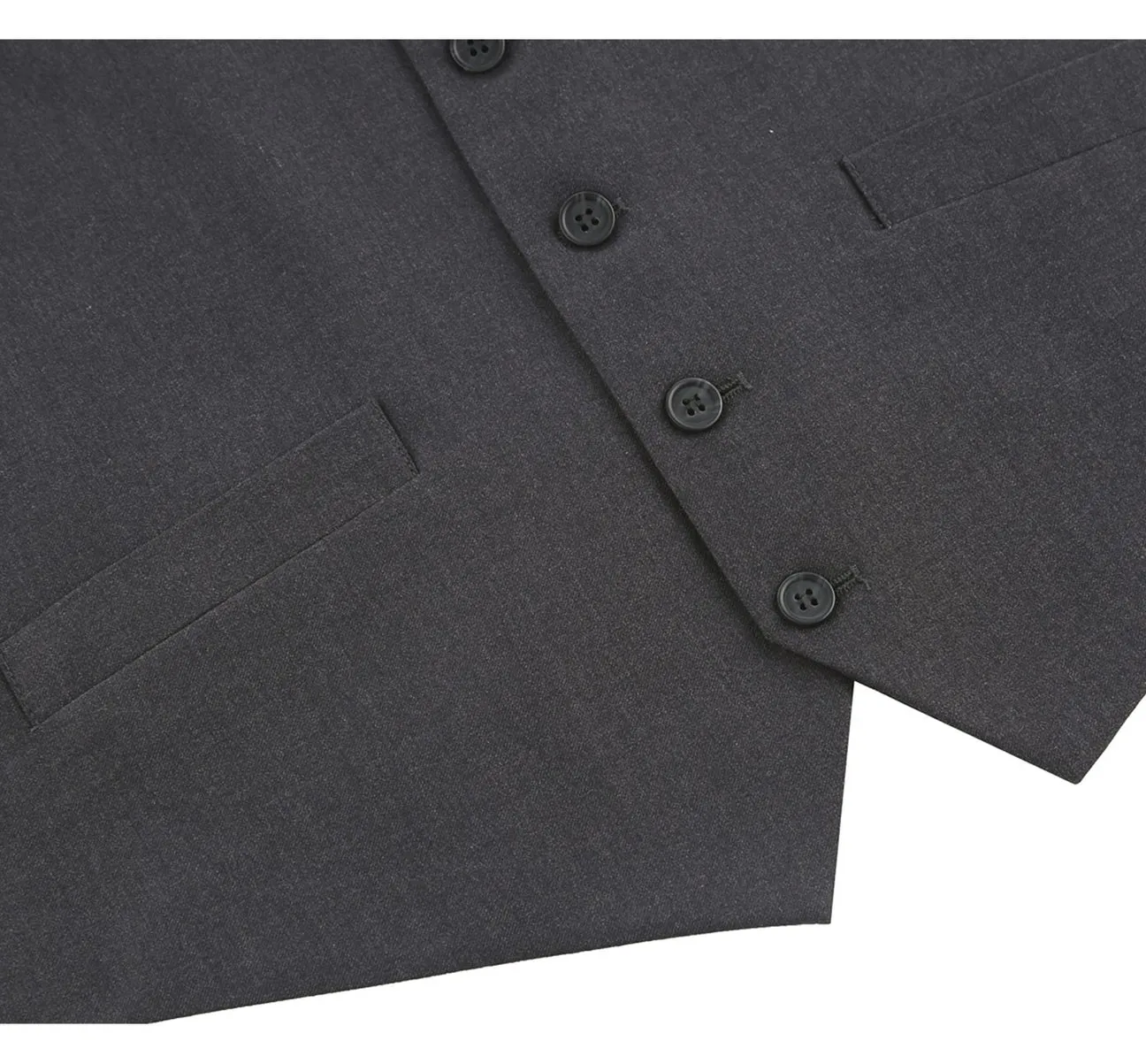 Renoir 202-1 Men's Classic Fit Suit Separate Vest - Charcoal Urban Youth