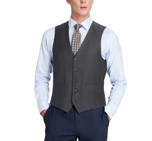 Renoir 202-1 Men's Classic Fit Suit Separate Vest - Charcoal Young Elite