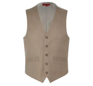 Renoir 202-3 Men's Classic Fit Suit Separate Vest - Taupe Gentleman Look