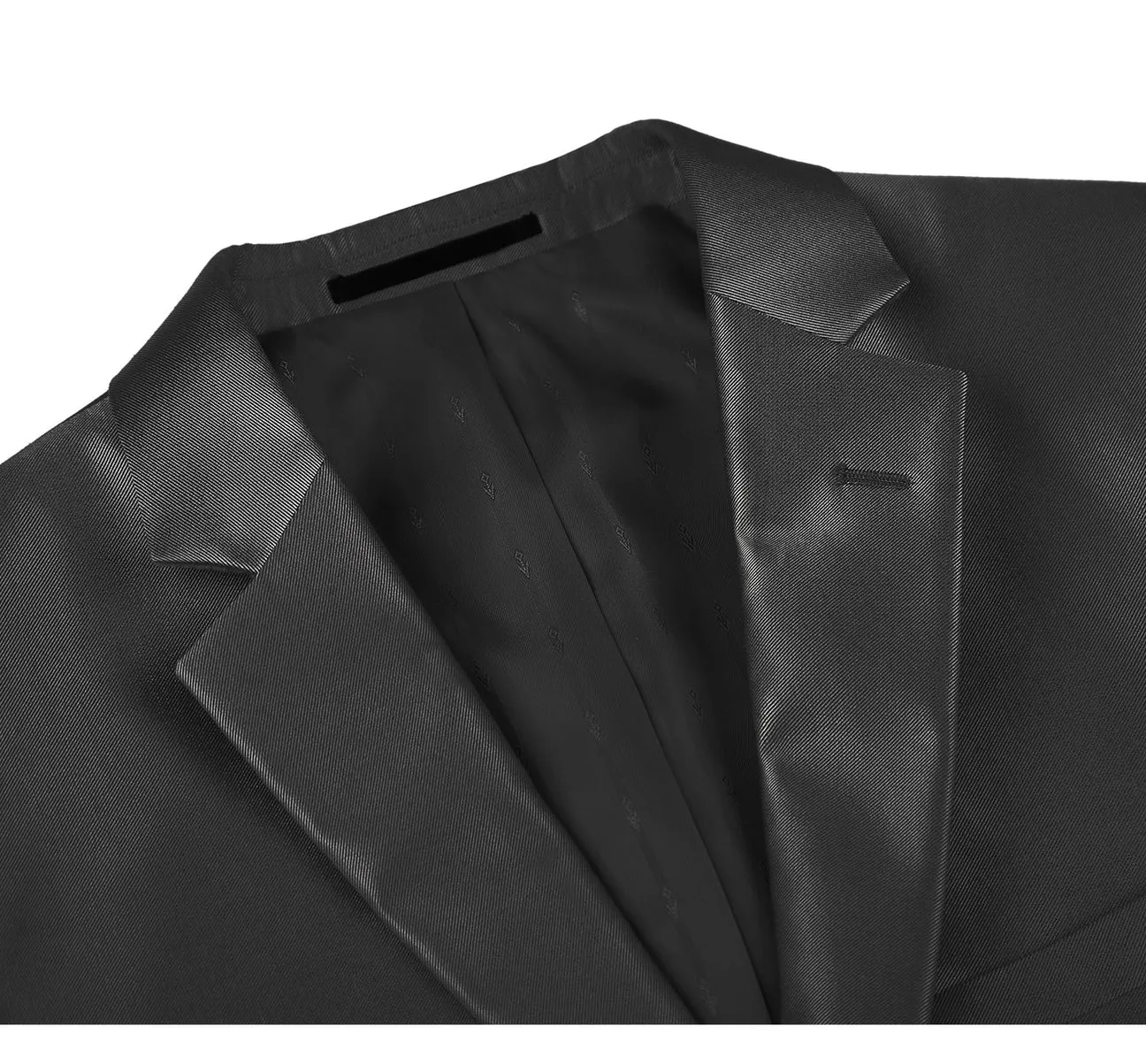 Renoir 207-1 Men's Sharkskin Italian Styled Two Piece Slim Fit Suit stylish ensemble