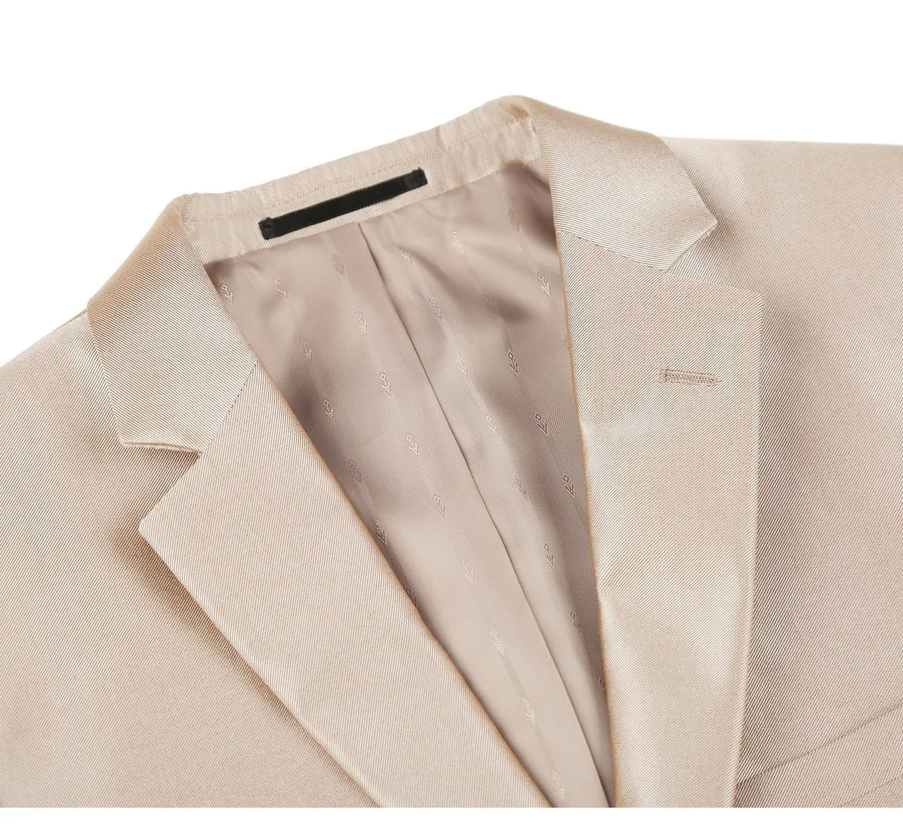 Renoir 207-3 Men's Sharkskin Italian Styled Two Piece Slim Fit Suit sleek silhouette