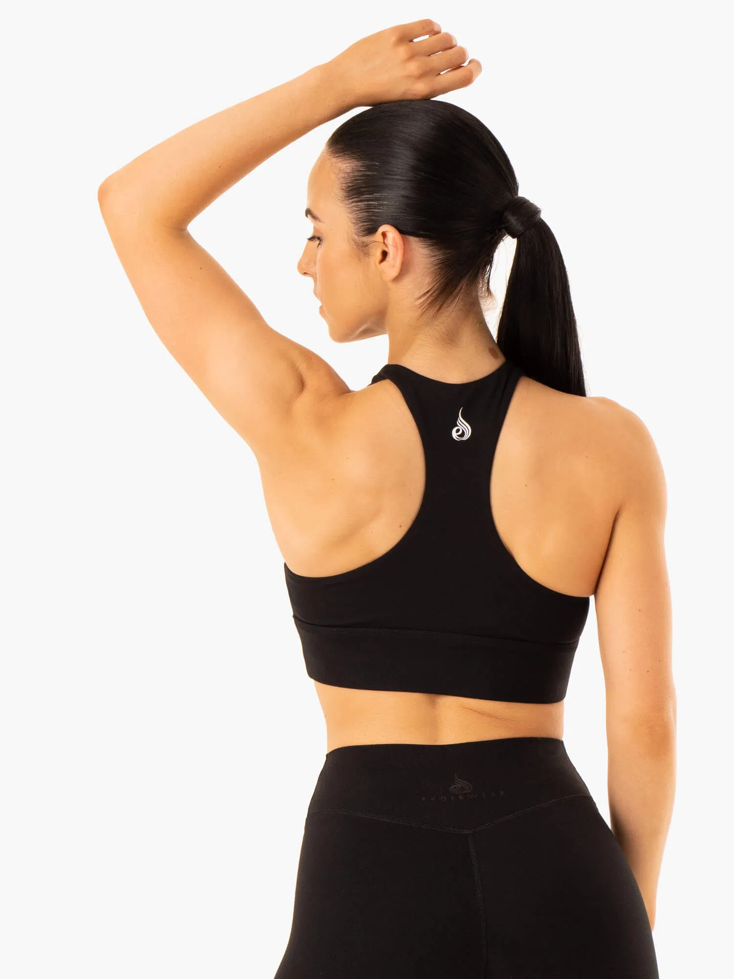 Replay Cut Out Sports Bra - Black All Day Comfort