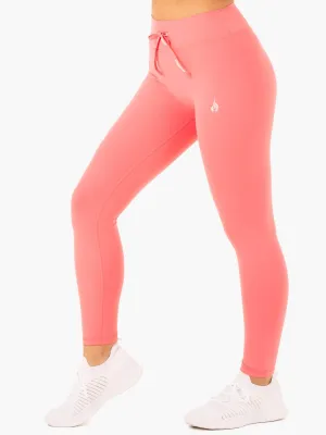 Replay High Waisted Leggings - Coral Body balance