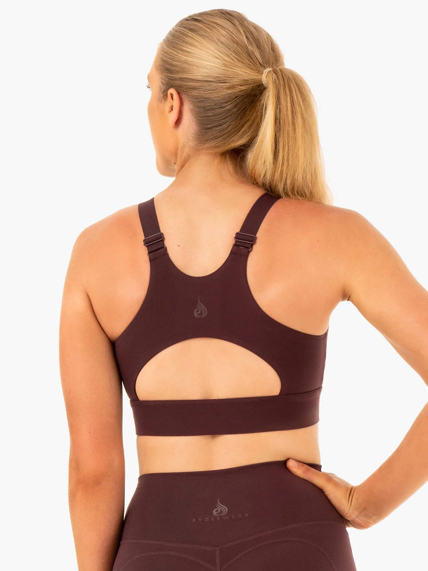 Reset High Impact Sports Bra - Chocolate Breath Wrap
