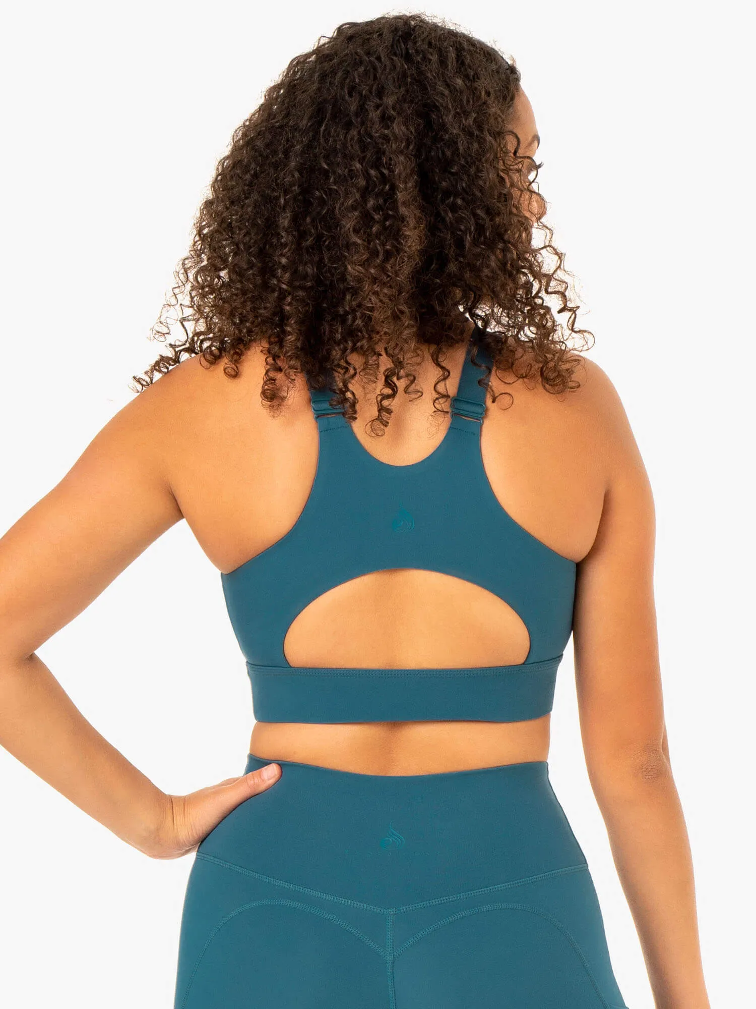 Reset High Impact Sports Bra - Teal Shape Fit